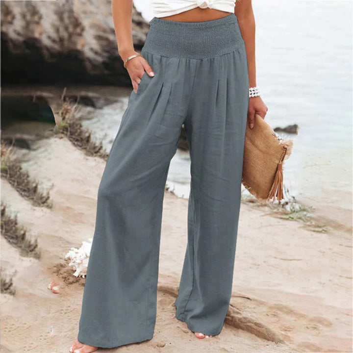 Grazia | Pantalon D'été à Taille Haute et à Jambe Large pour Femmes