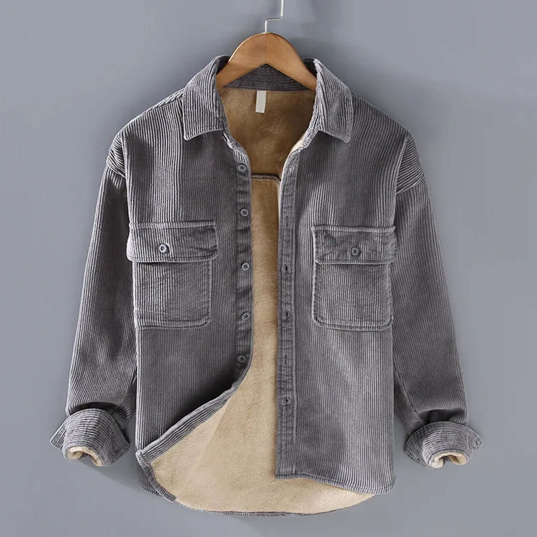 Abel | Hommes Velours Côtelé Chemise Pour l'hiver