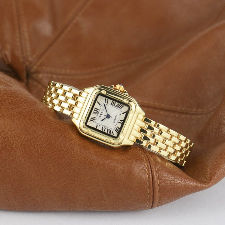 Irida | Montre Femme Square avec Bande en Acier Inoxydable