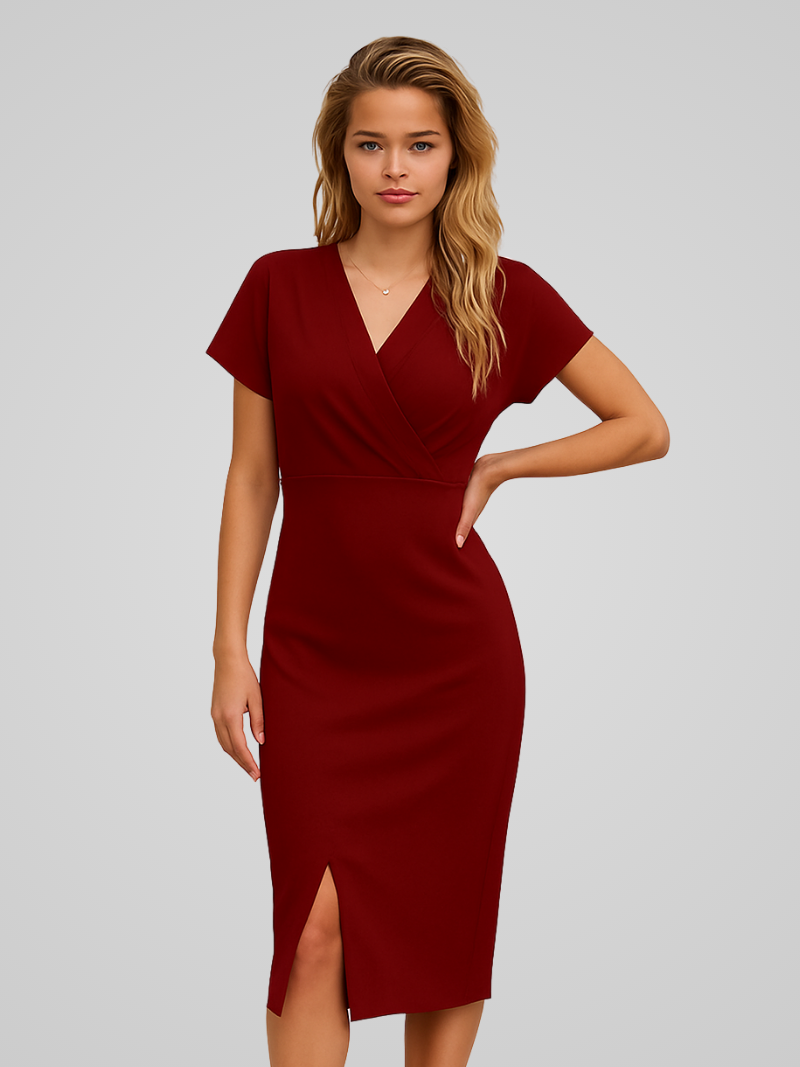Arlise | Robe Enveloppante élégante Sans Manches Pour Femmes