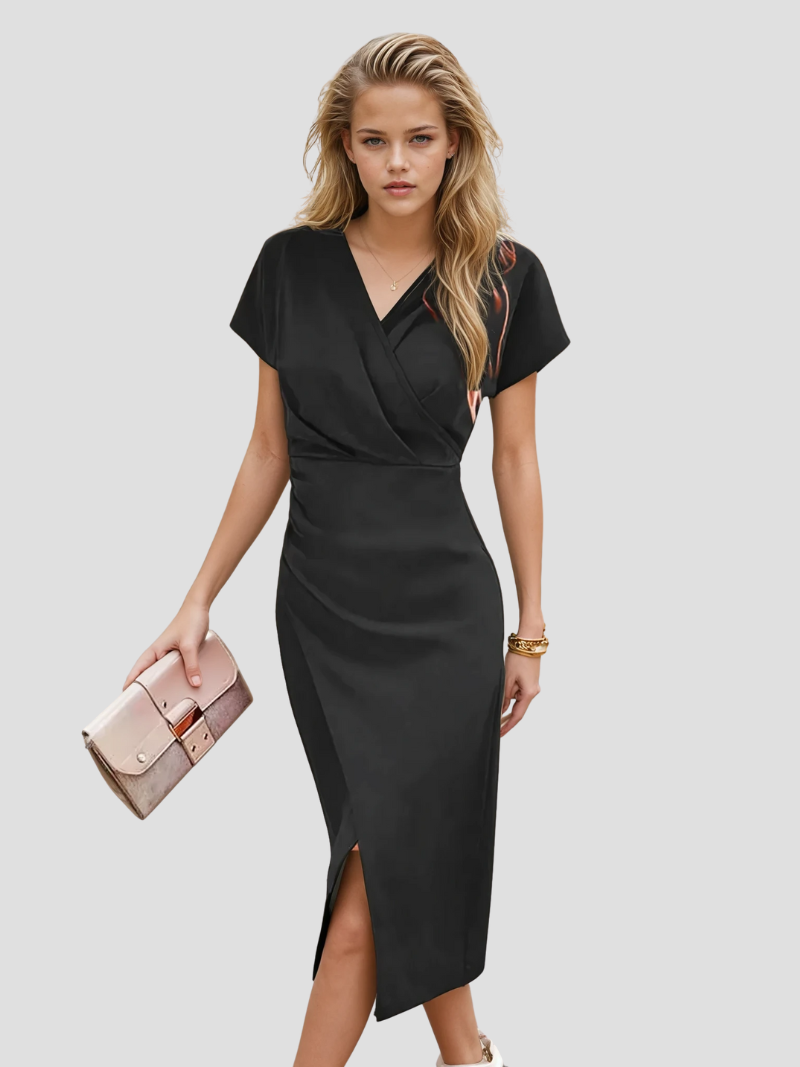 Arlise | Robe Enveloppante élégante Sans Manches Pour Femmes