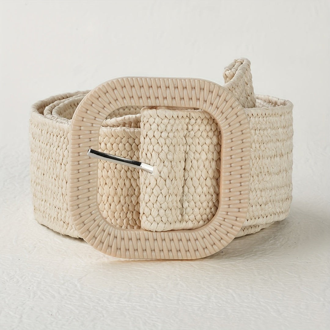 Katri | Ceinture Tressée élégante Boho avec Boucle Carrée