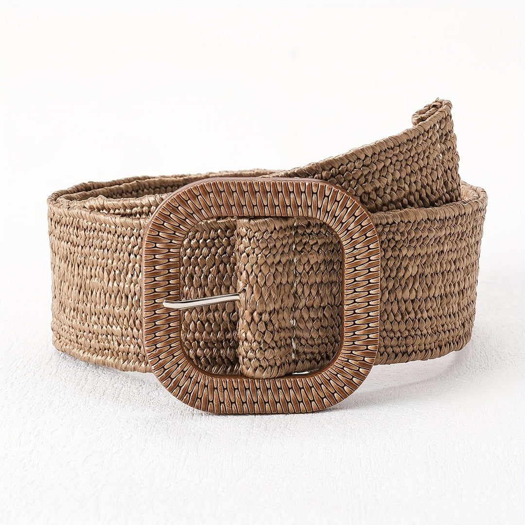 Katri | Ceinture Tressée élégante Boho avec Boucle Carrée
