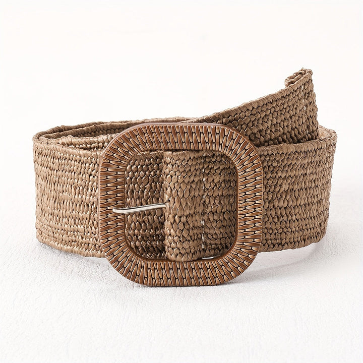 Katri | Ceinture Tressée élégante Boho avec Boucle Carrée