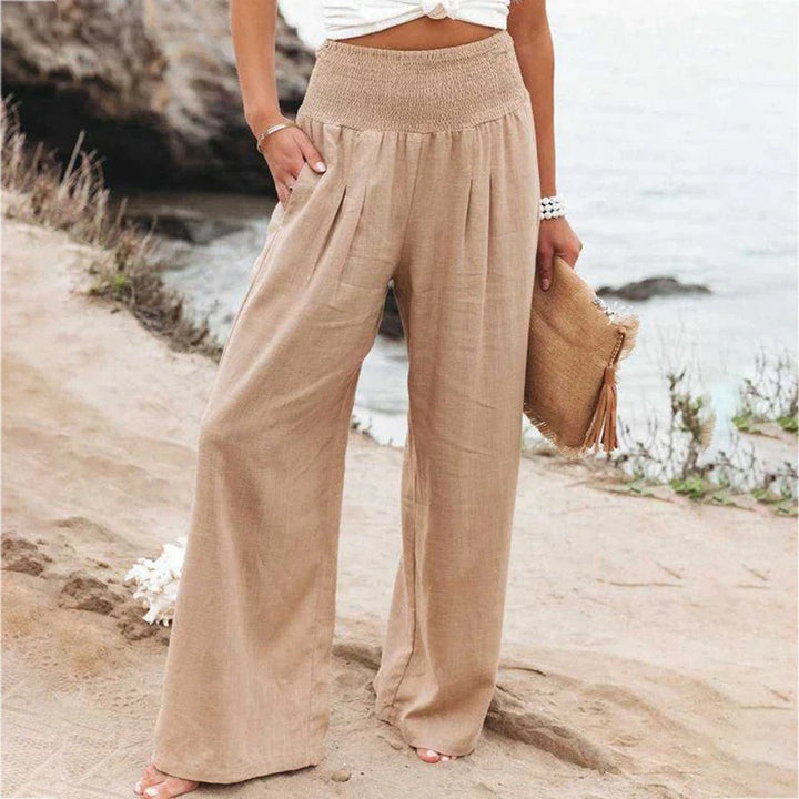 Grazia | Pantalon D'été à Taille Haute et à Jambe Large pour Femmes