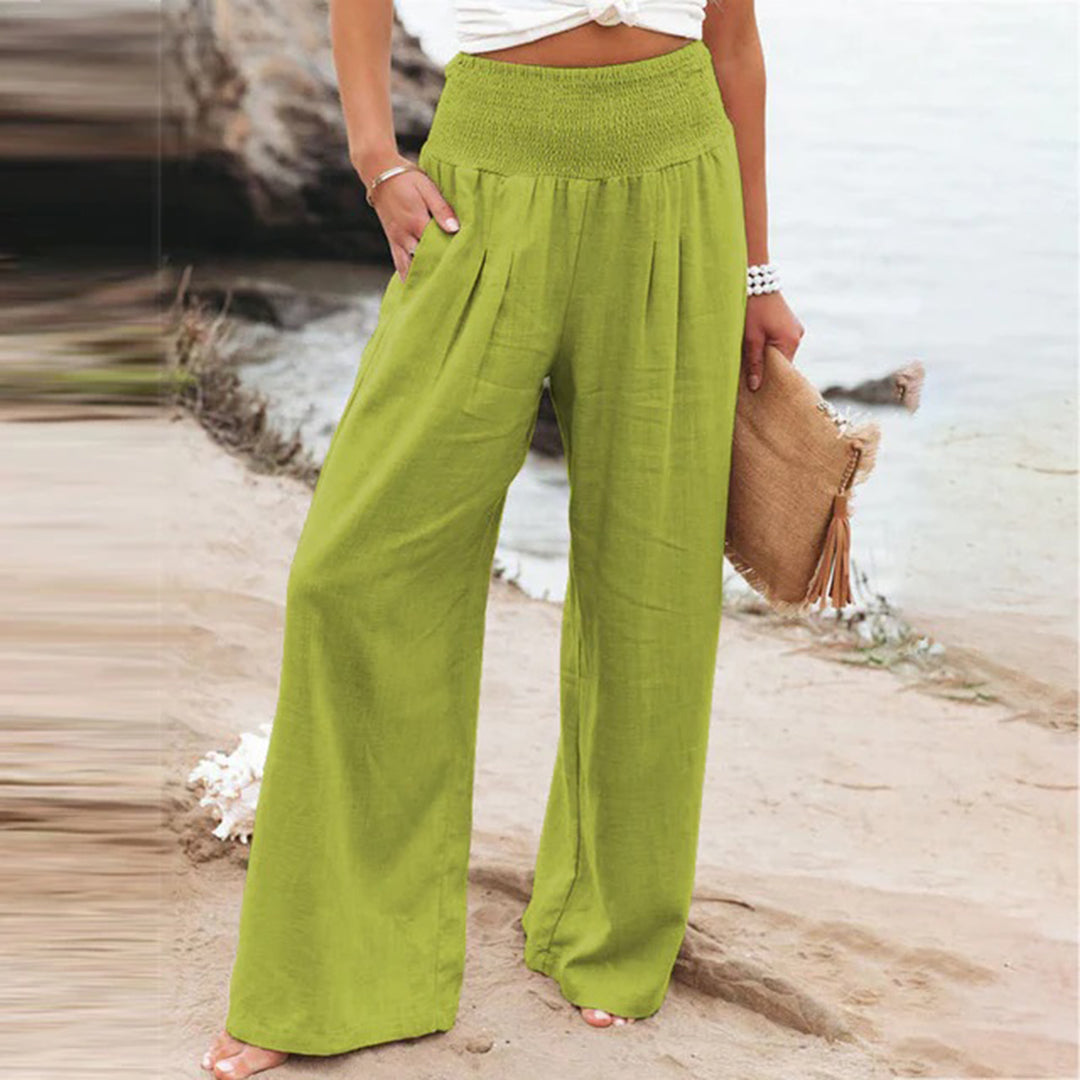 Grazia | Pantalon D'été à Taille Haute et à Jambe Large pour Femmes