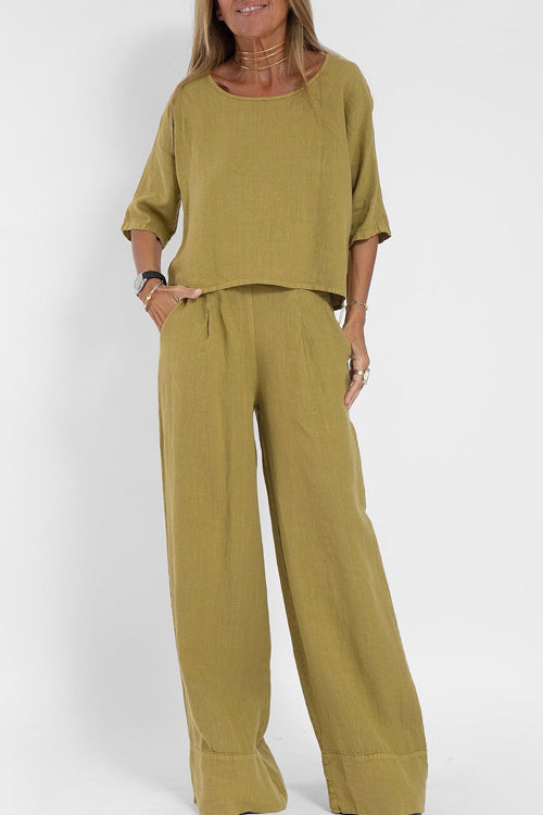 Lioraen | Tailleur Femme En Coton Lin