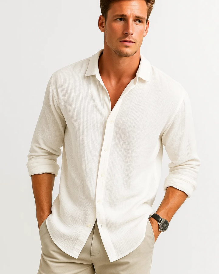 Ronel | Chemise Classique à Boutons Pour Hommes