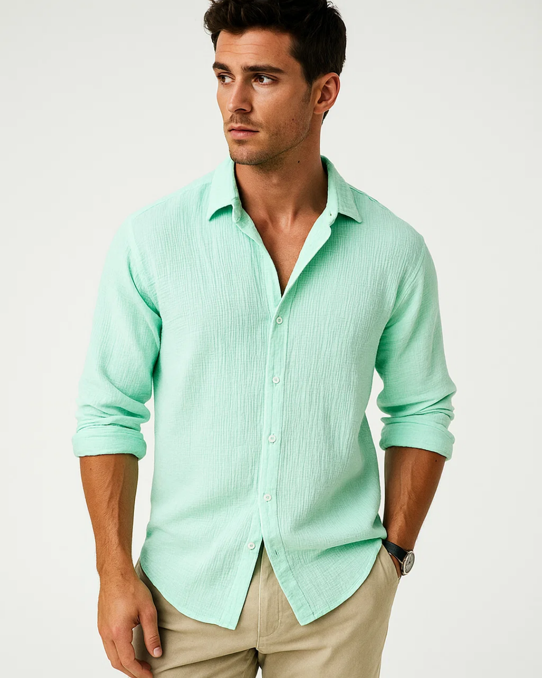 Ronel | Chemise Classique à Boutons Pour Hommes