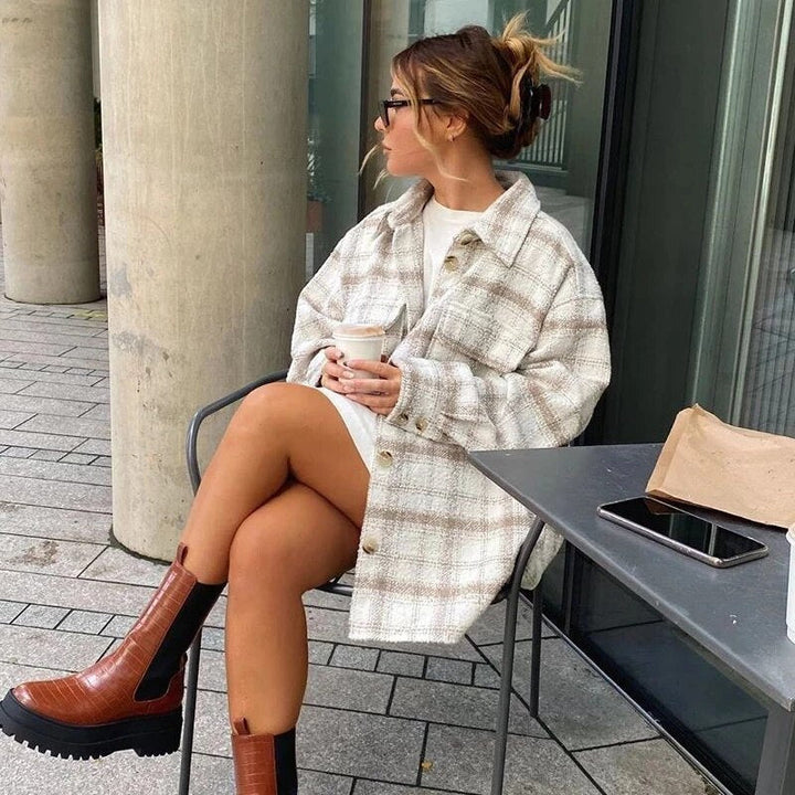 Thistle | Manteau Surdimensionné Décontracté pour Femme