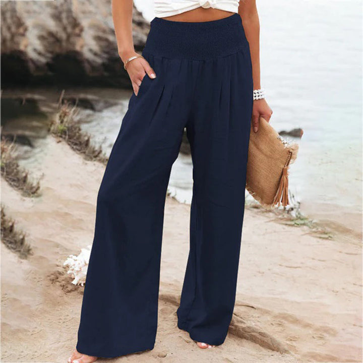 Grazia | Pantalon D'été à Taille Haute et à Jambe Large pour Femmes