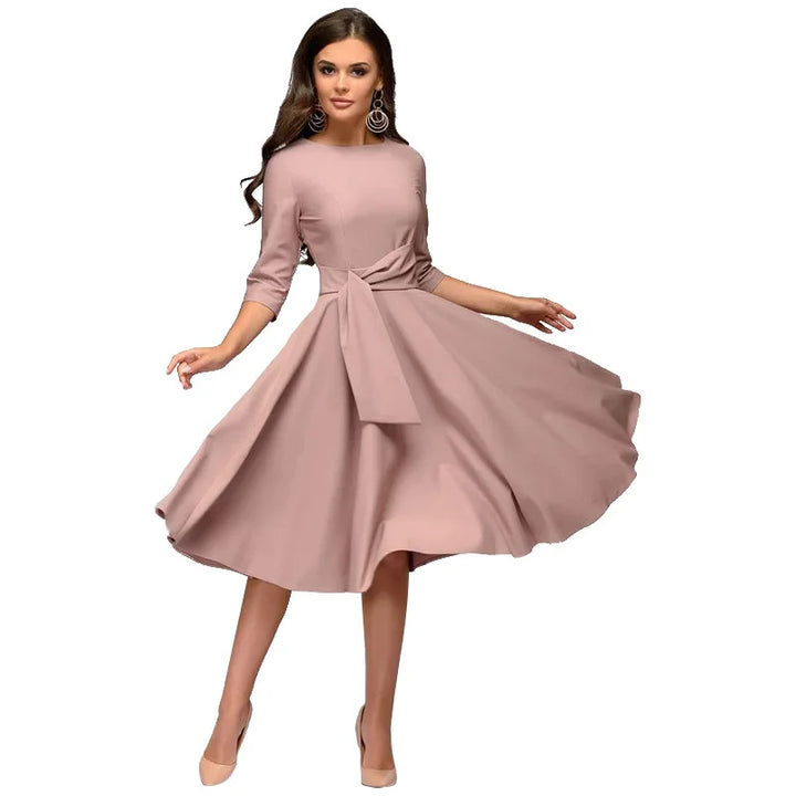 Nicolette | Robe Balançoire élégante pour Femmes