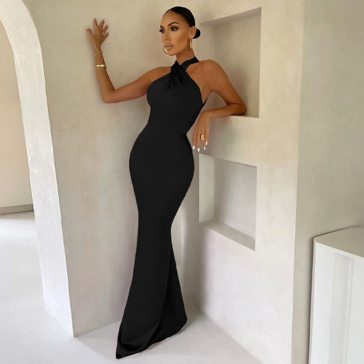 Clara | Robe Longue élégante à Dos Croisé