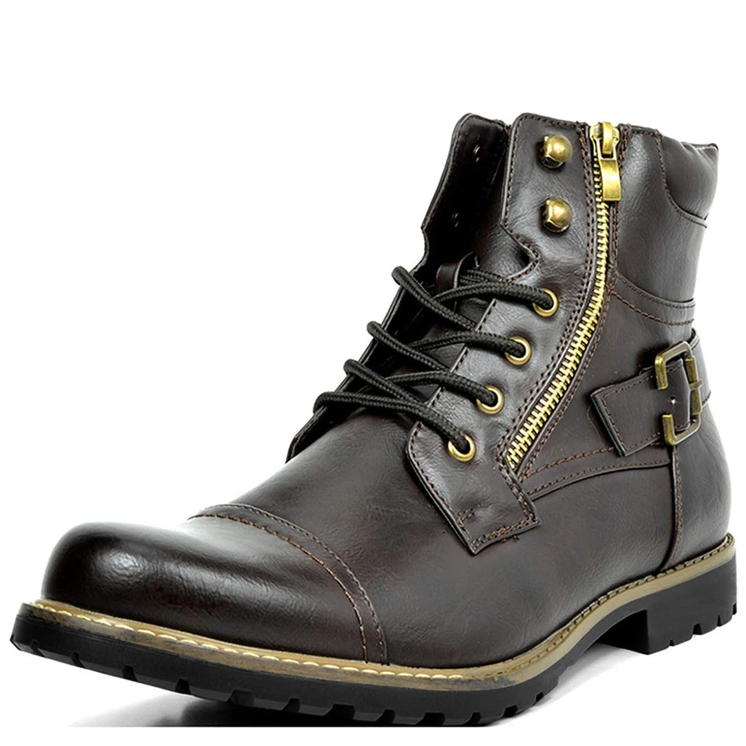 Alfonso | Solide Cuir Moteurvélo Bottes