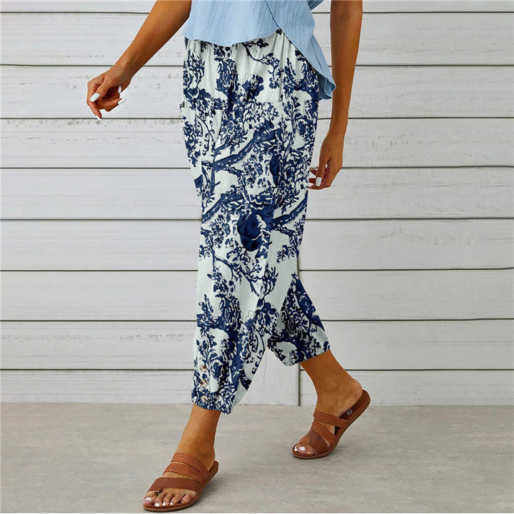 Zenobia | Pantalon large imprimé Millésimé pour femmes