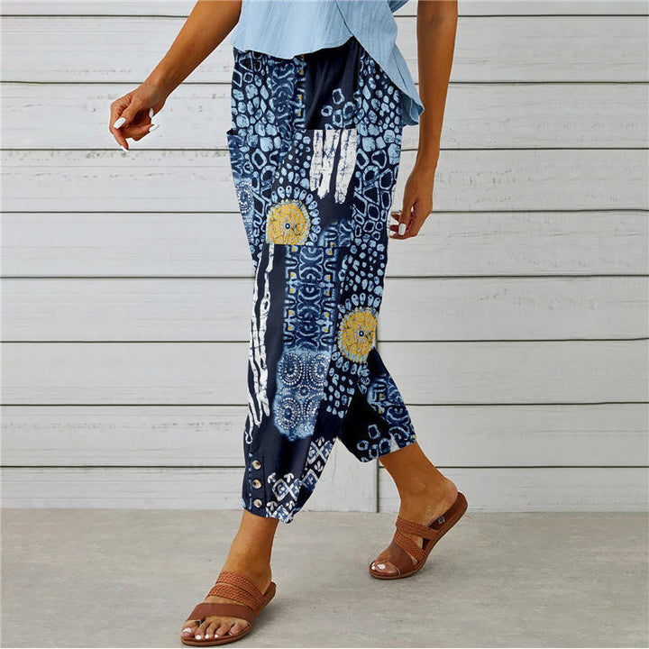 Zenobia | Pantalon large imprimé Millésimé pour femmes
