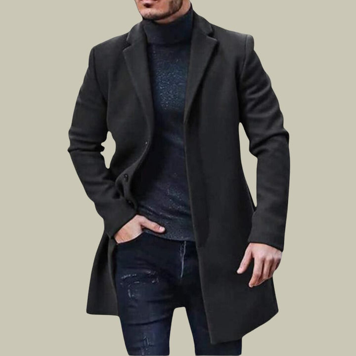 Sebastian | Hommes Classique Longues Manteau Pour Sophistiqué Style