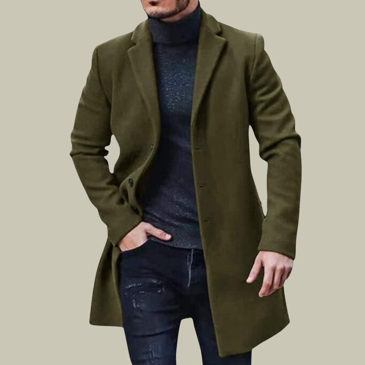 Sebastian | Hommes Classique Longues Manteau Pour Sophistiqué Style