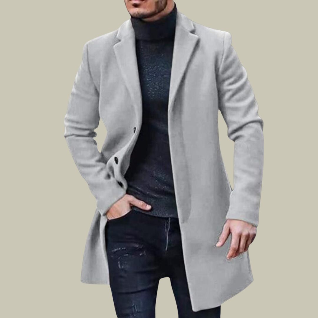 Sebastian | Hommes Classique Longues Manteau Pour Sophistiqué Style