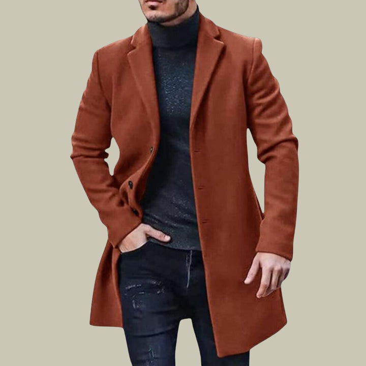 Sebastian | Hommes Classique Longues Manteau Pour Sophistiqué Style