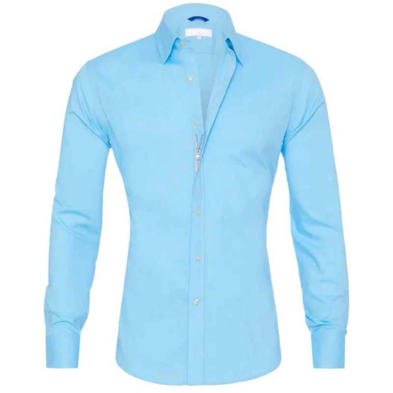 Valenor | Chemise Fermeture éclair Sans-Rides Pour Homme