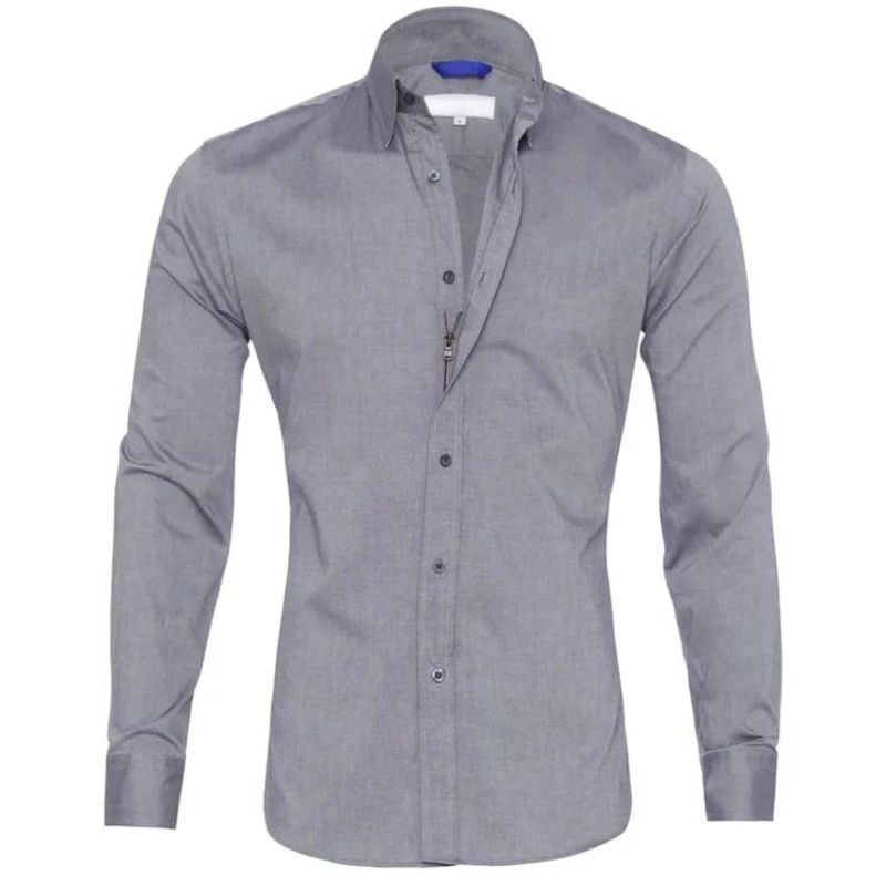 Valenor | Chemise Fermeture éclair Sans-Rides Pour Homme
