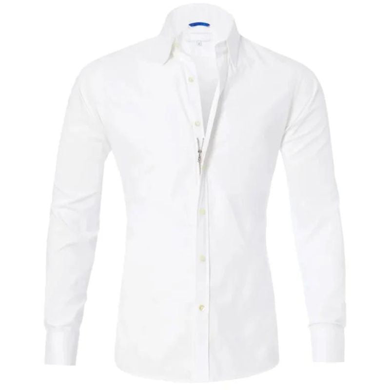 Valenor | Chemise Fermeture éclair Sans-Rides Pour Homme