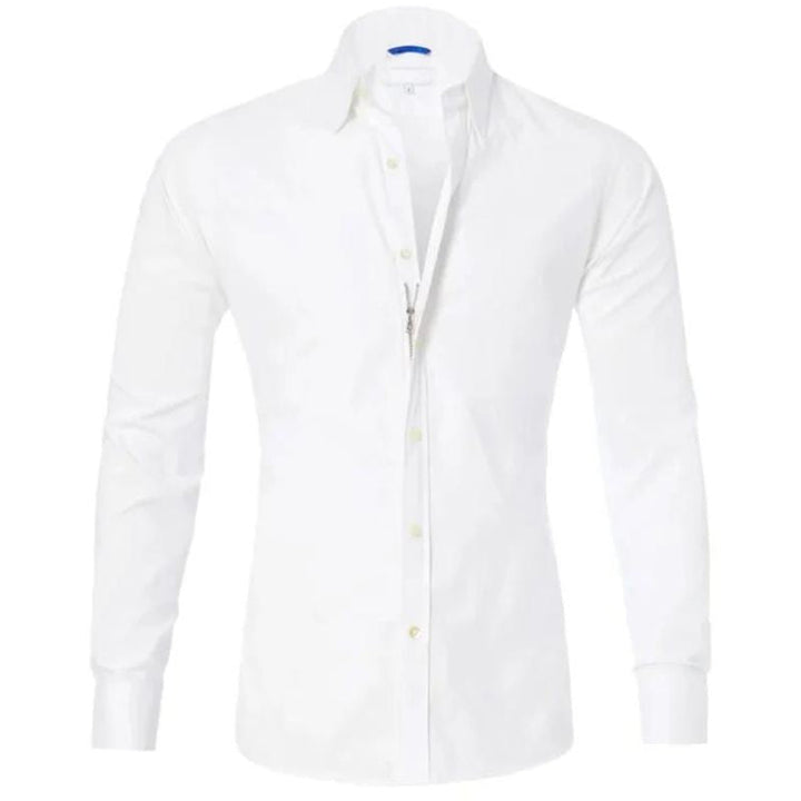 Valenor | Chemise Fermeture éclair Sans-Rides Pour Homme