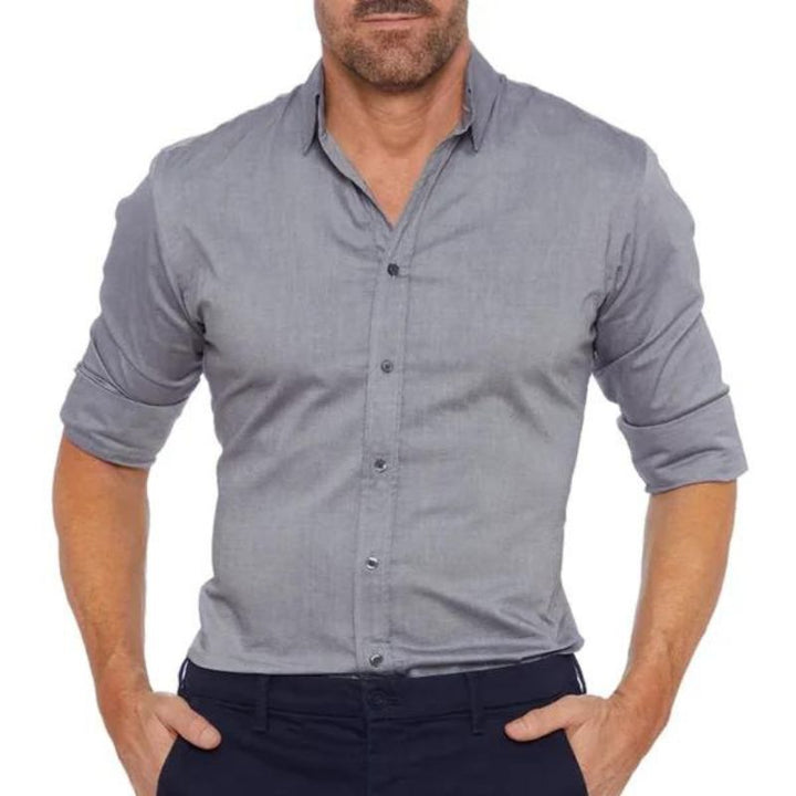 Valenor | Chemise Fermeture éclair Sans-Rides Pour Homme
