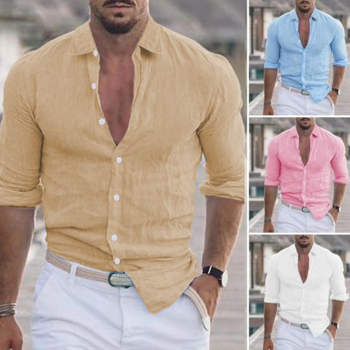 Pedro | Hommes Lin Chemise