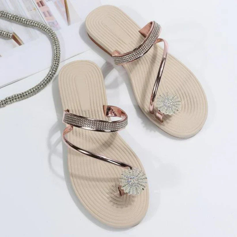 Elaria | Sandales Pour Femmes Avec Motif Flocon De Neige