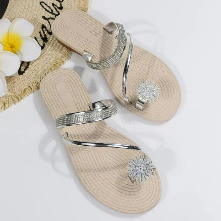 Elaria | Sandales Pour Femmes Avec Motif Flocon De Neige