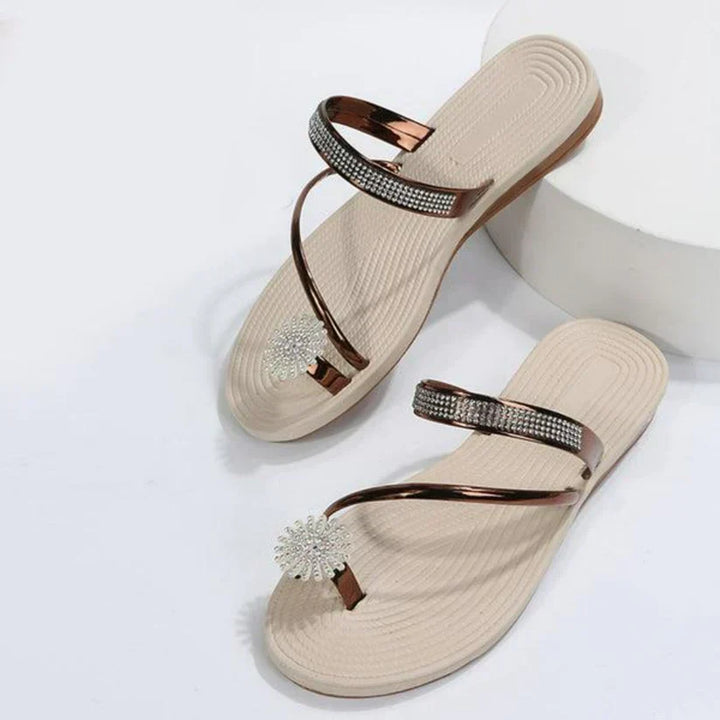 Elaria | Sandales Pour Femmes Avec Motif Flocon De Neige
