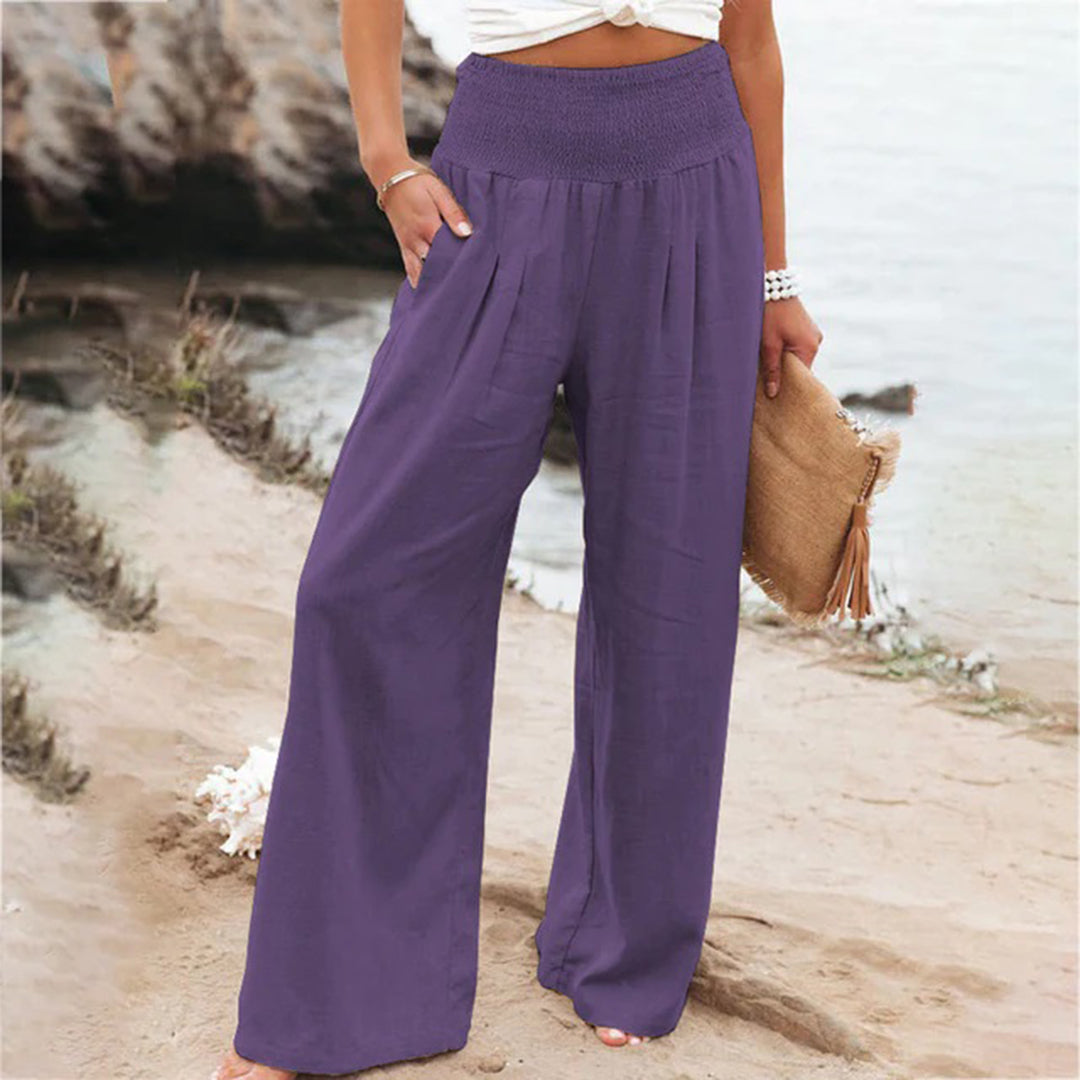 Grazia | Pantalon D'été à Taille Haute et à Jambe Large pour Femmes