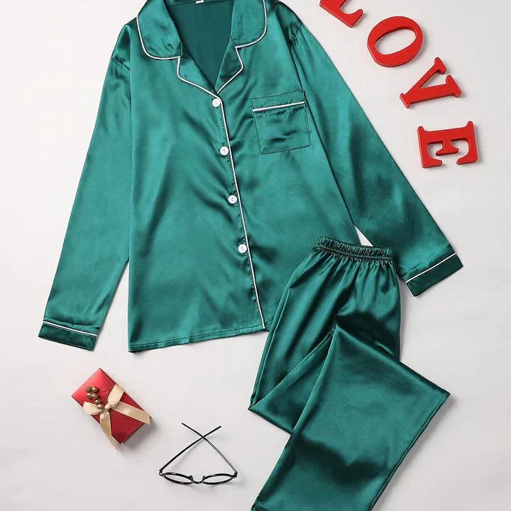 Qiana | Satin Pyjama Ensemble Pour Femmes