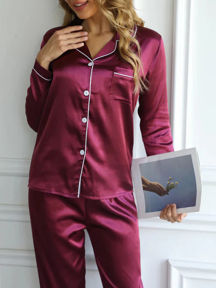 Qiana | Satin Pyjama Ensemble Pour Femmes
