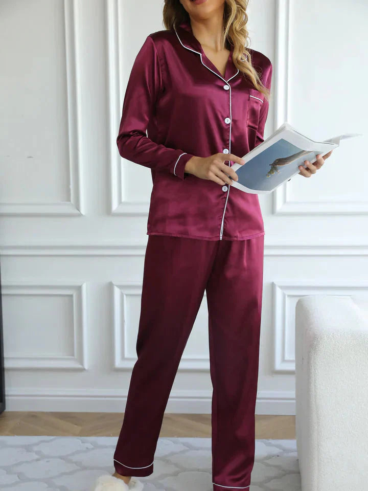 Qiana | Satin Pyjama Ensemble Pour Femmes