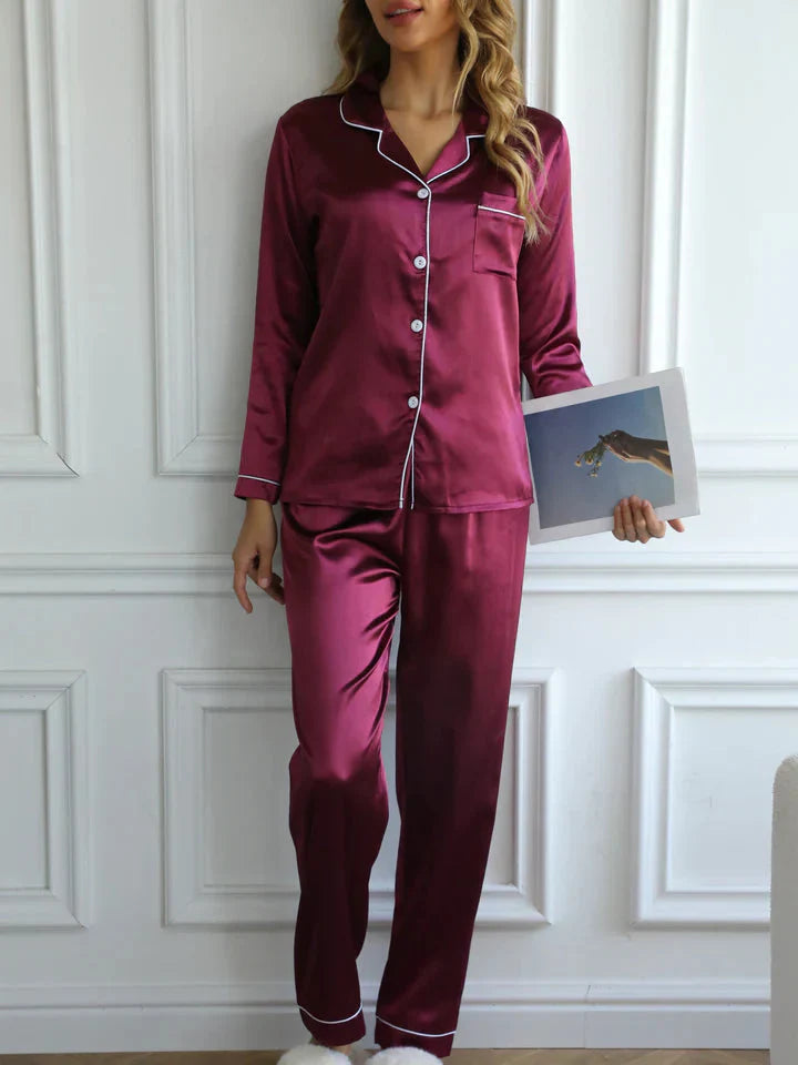 Qiana | Satin Pyjama Ensemble Pour Femmes