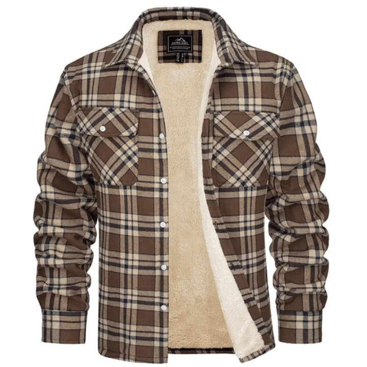 Aelric | Veste Doublée De Molleton Tissu écossais pour Hommes