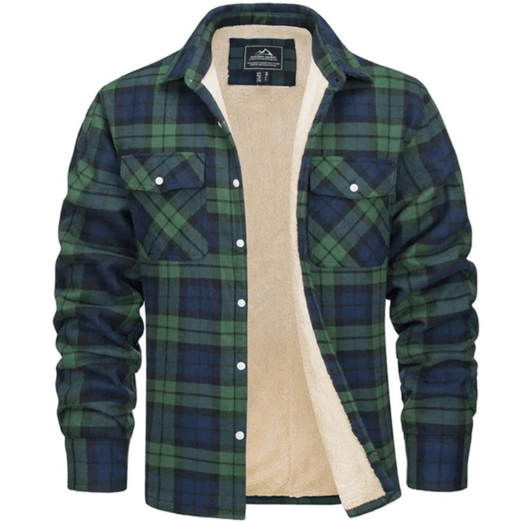 Aelric | Veste Doublée De Molleton Tissu écossais pour Hommes