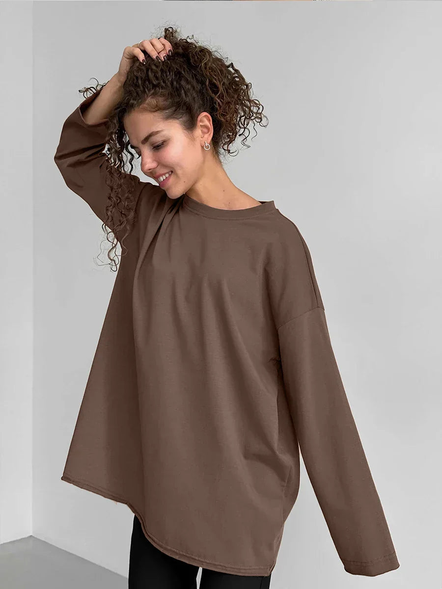 Isaura | Pull Basique Surdimensionné pour Femme
