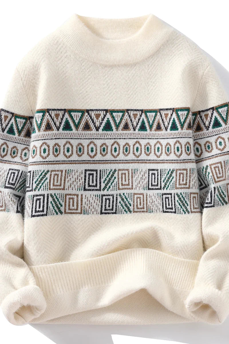 Borison | Hommes Pull en Tricot Rayé
