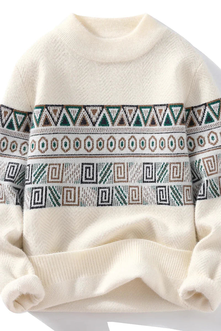 Borison | Hommes Pull en Tricot Rayé