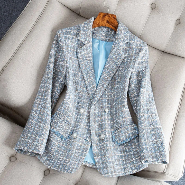 Ekko | Femmes Blazer à Carreaux