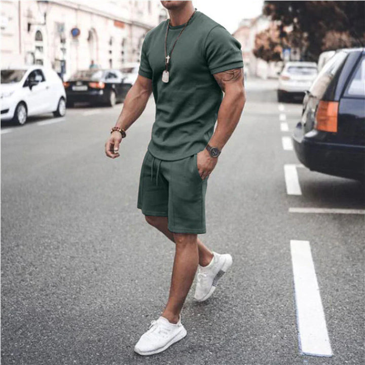 Alsten | Chemise Légère à Manches Courtes et Short Assorti Pour Homme