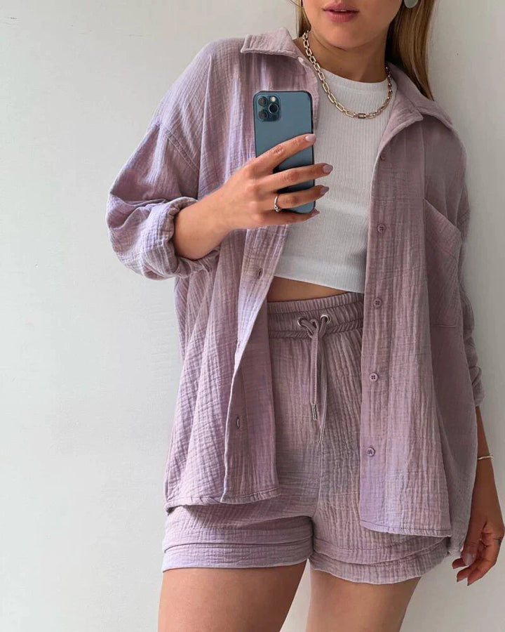 Laleh | Plissé Deux-Pièce Tenue Pour Femmes