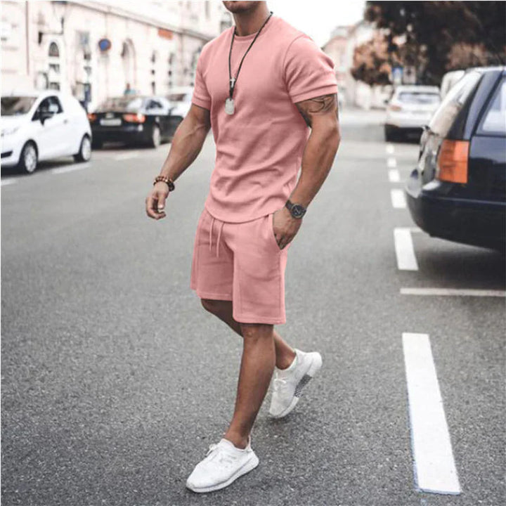 Alsten | Chemise Légère à Manches Courtes et Short Assorti Pour Homme