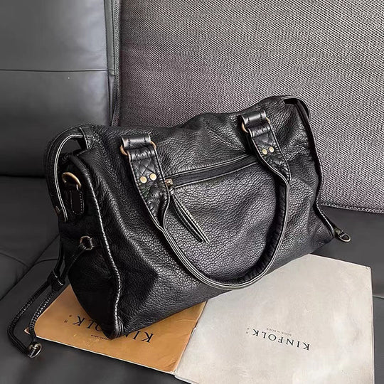 Briseis | Sac à main En Cuir Pour Femme avec Poignées Supérieures et Fermeture à Glissière