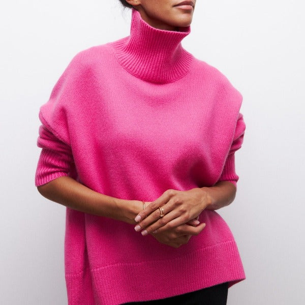 Daphne | Confortable Femme Pull à Col Roulé