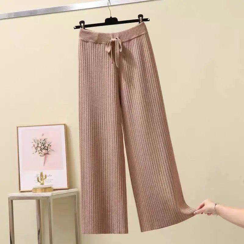 Nelida | Pantalons Surdimensionnés en Tricot pour Femmes